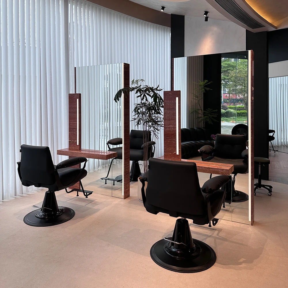 كرسي حلاق فاخر احترافي لصالون الشعر وشم كرسي حلاق للعمل على الوجه كرسي ماكويلاج أثاث صالون احترافي #3