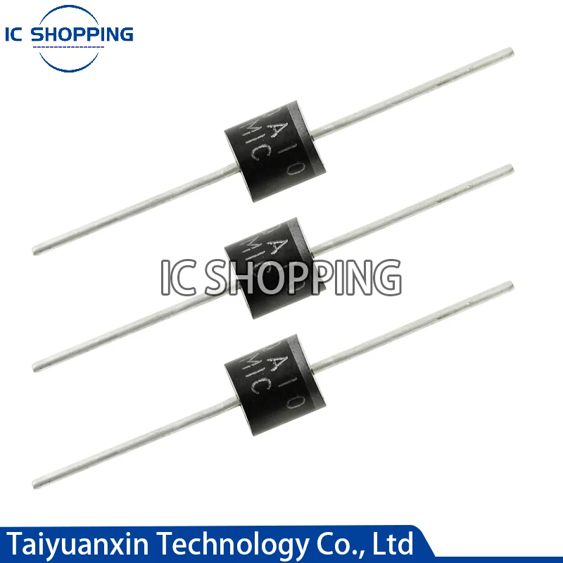 20pcs 10A10 6A10 20A10 Diode R-6 DIP 6A 10A 20A 1000V Electrical Axial Rectifier Diode