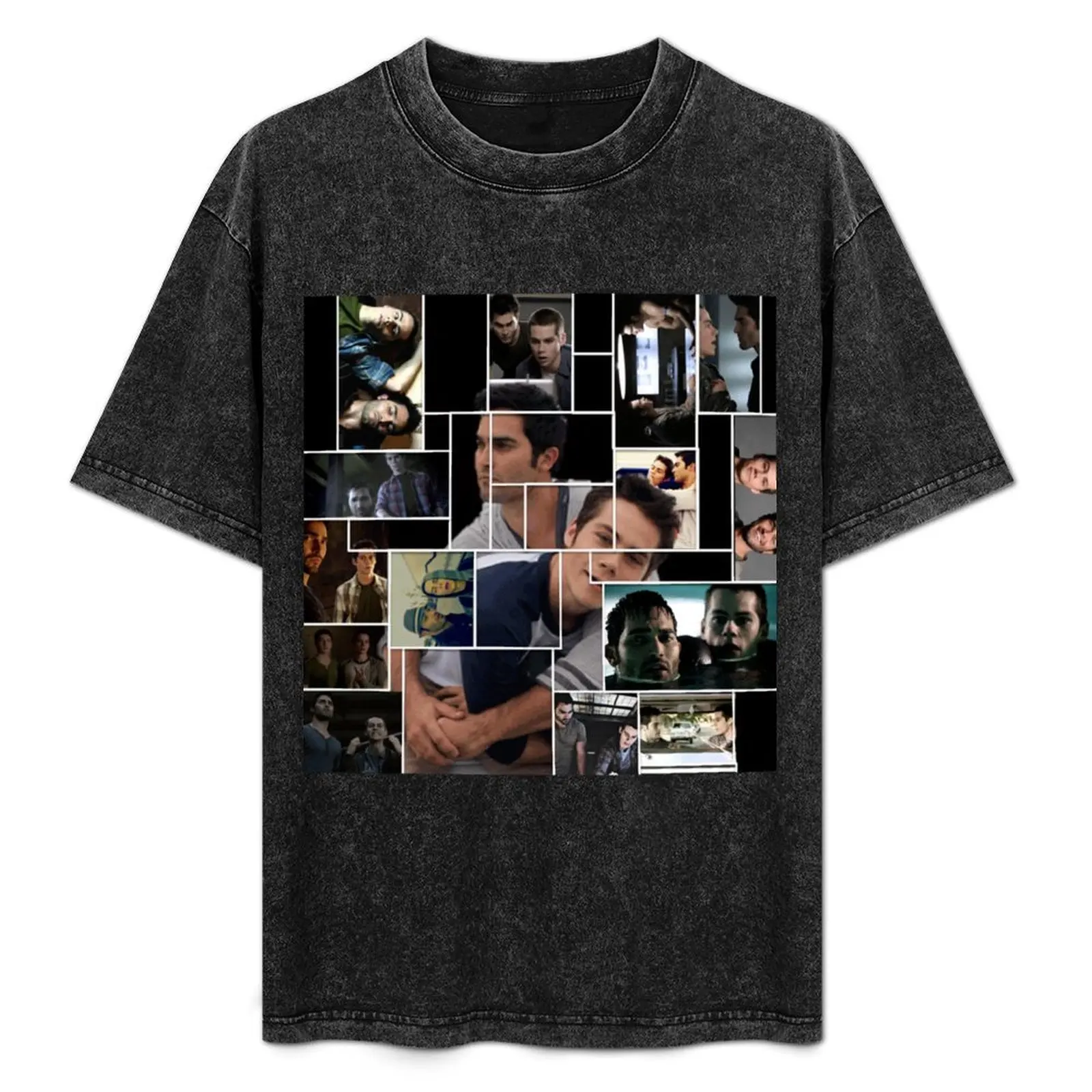 

Sterek Squares T-Shirt Plus Size Basic Cotton T-Shirt