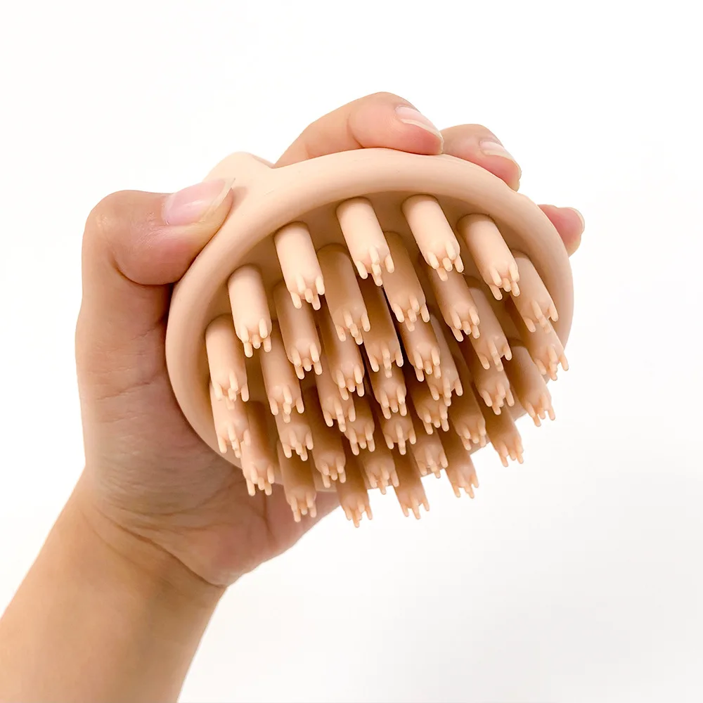Hair Scalp Massager Shampoo Brush Soft Silicone Shampoo Brush Massage Shampoo Brush Clean Scalp Bath Comb