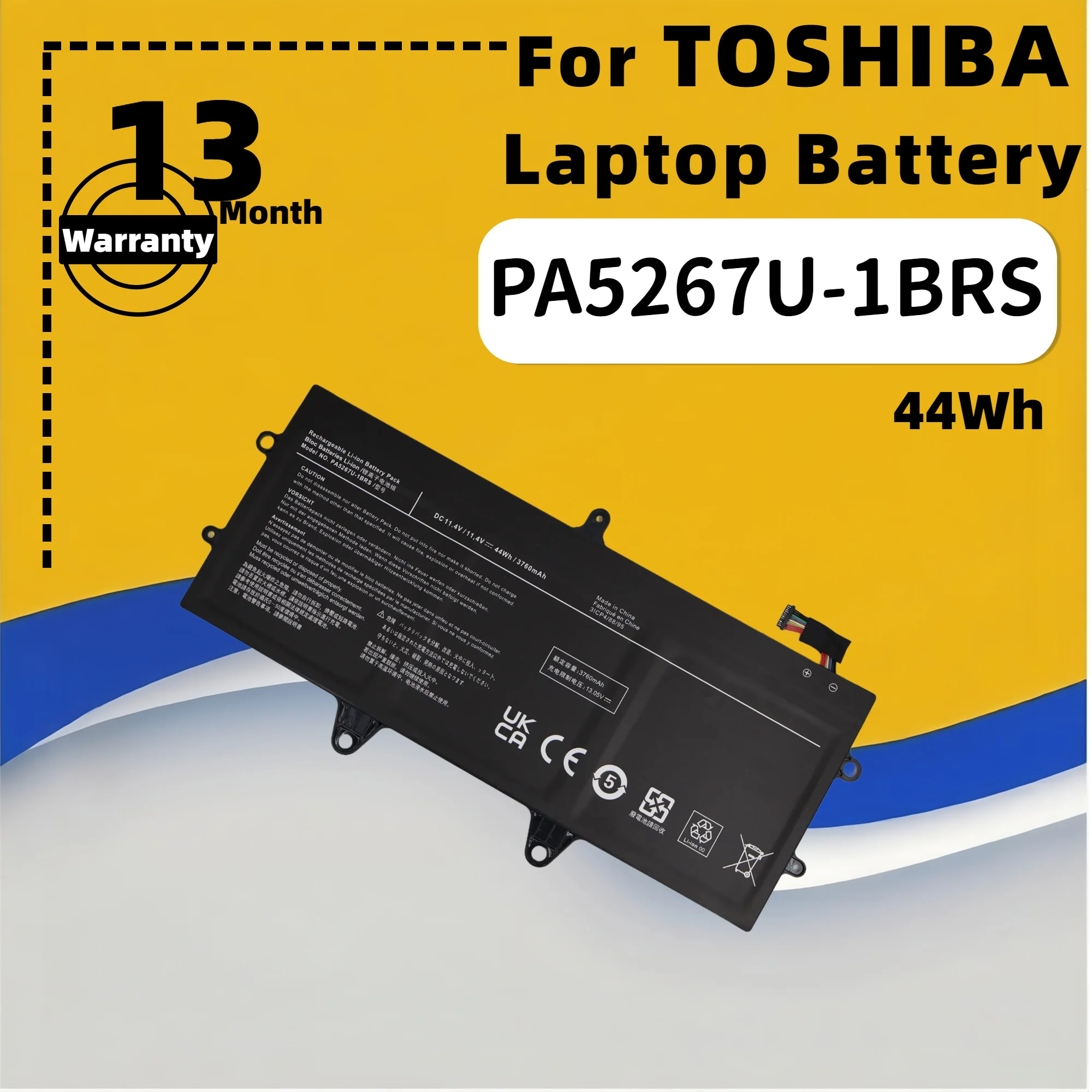 FRLESUI Battery PA5267U For Toshiba Portege X20W-D X20W-D-10E X20W-D-10Q X20W-D-10R Series PA5267U-1BRS Laptop Battery PA5267