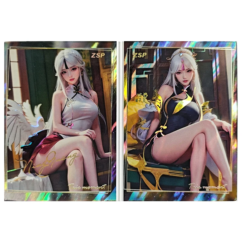 Anime Goddess Story Rare ZSP Fold Refraction Foil Louis Nami Hancock Ningguang Toys for boys Collectible Cards Birthday Present