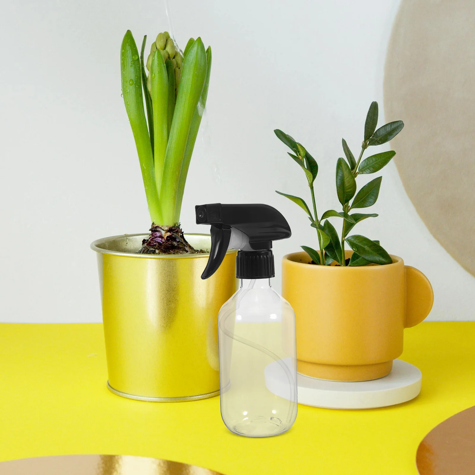 

2Pcs Transparent Spray Bottles Refillable 300ml Mist Sprayer for Cleaning Hair Care Plant Misting Pet Grooming Water Mister