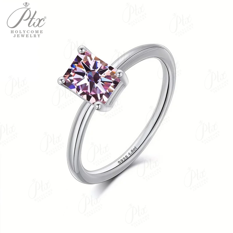 

Customizable Radiant Cut Engagement Ring VVS1 Grade Colored Gemstone Exquisite Ring, Suitable for Anniversaries & Engagements