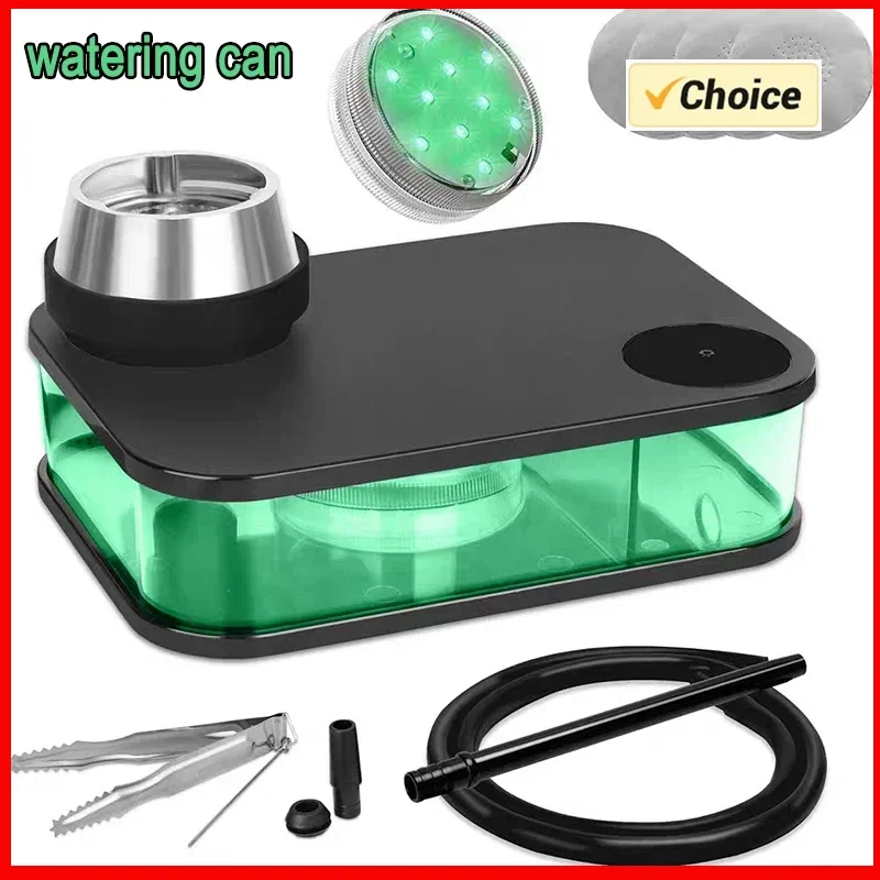 

Smoking Hookah Shisha With LED Light Nargile Cachimba Water Pipe Chicha Hookah Kit Accessories For Smoking Кальян Acrylic Shisha