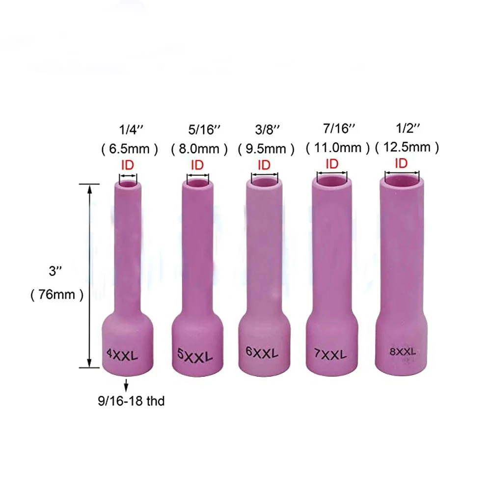 5 peças do bocal da alumina da soldadura dos pces tig copo 53n xxl 53nxl 53n para wp9/20/17/18/26 tocha
