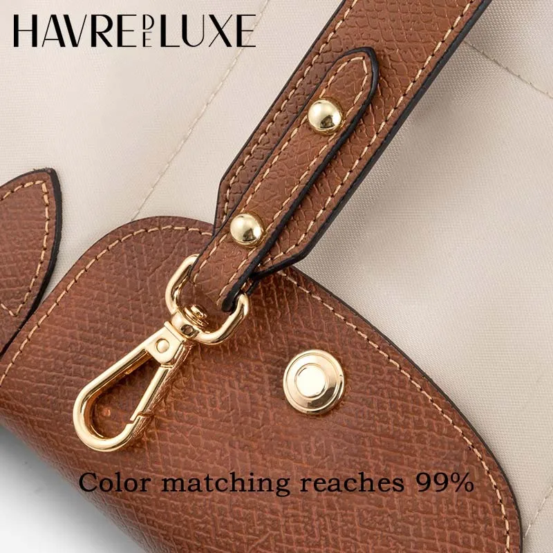Leather Replacement Crossbody Bag Strap For Longchamp Small Bag Shoulder Strap Without Punching Modification Bag Accessories
