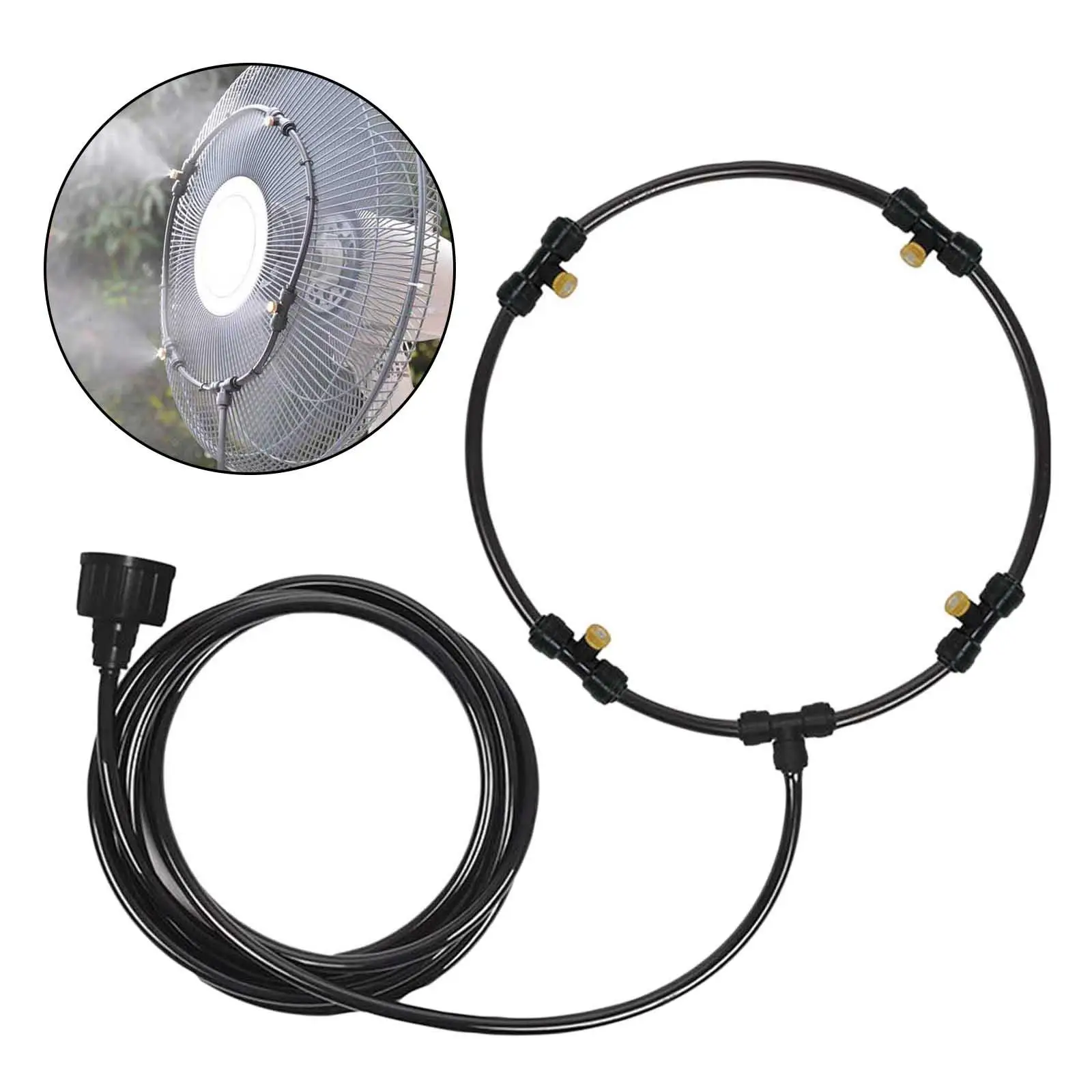 Fan Misting Kit for a Cool Patio Water Mister Spray Fan Mister