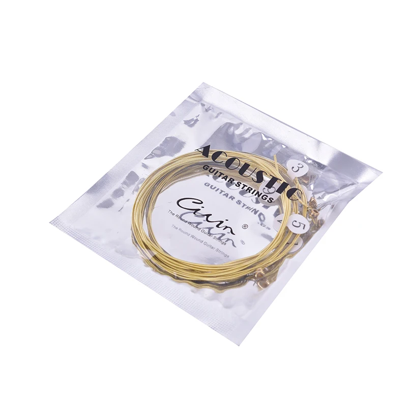 Folk Guitar String Replacement Parts Acoustic Guitar Copper Core Strings Kit Musical Instrument Accessories 2023