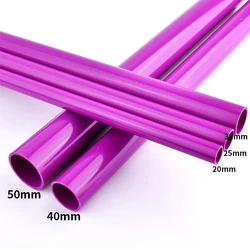 20/25/32/40/50mm Purple PVC Pipe Agriculture Garden Irrigation DIY Water Pipe Aquarium Fish Tank Water Tube Plumbing Fittings