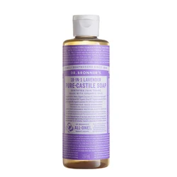 PURE-CASTILE de lavanda 18 en 1, aceite esencial orgánico S-OAP jabón líquido, Limpieza Profunda, control de aceite, lavado corporal refrescante, 237ML