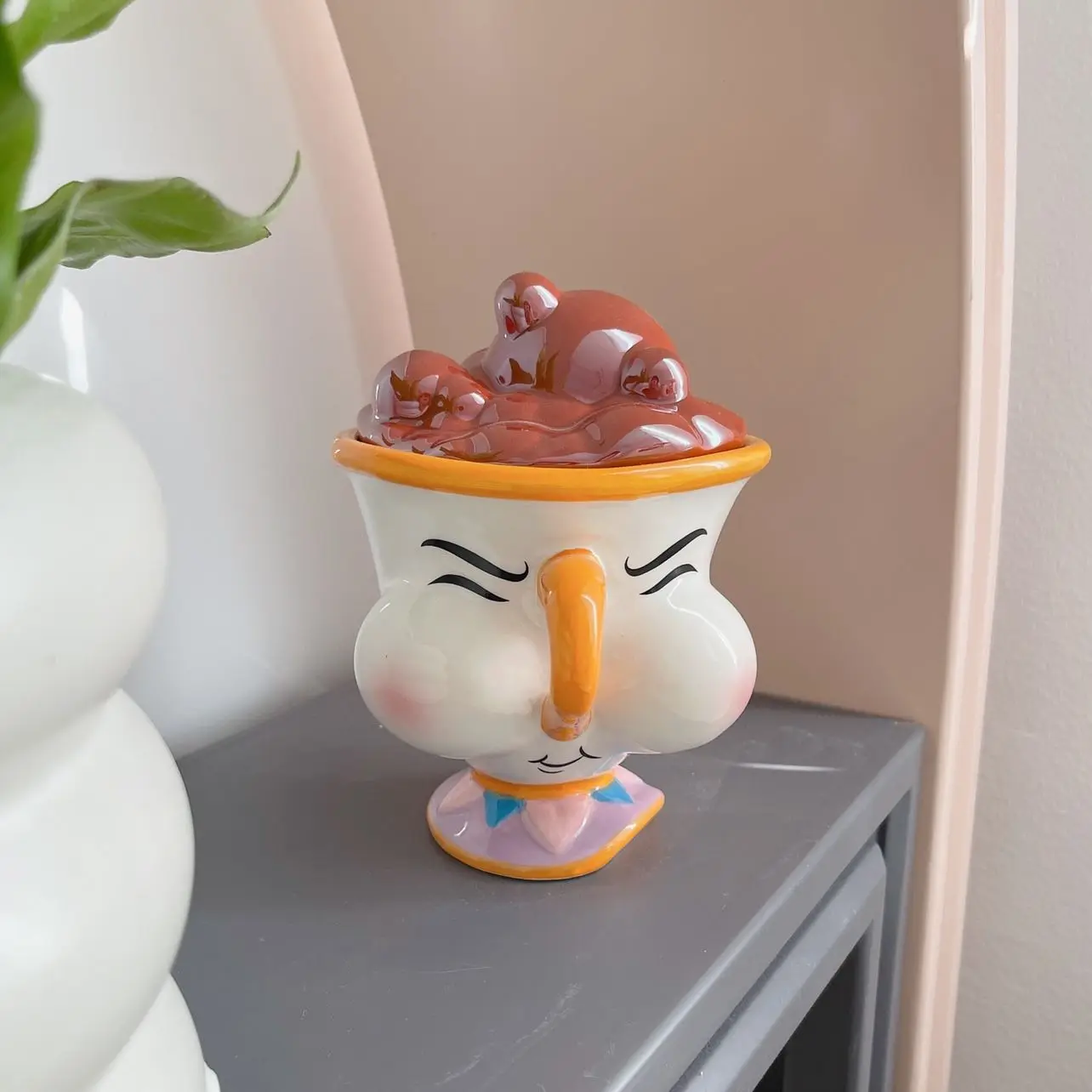 

Disney Beauty and The Beast Ceramic Mug Coffee Cup Creative Lidded Ceramic Cup Office&Home Use