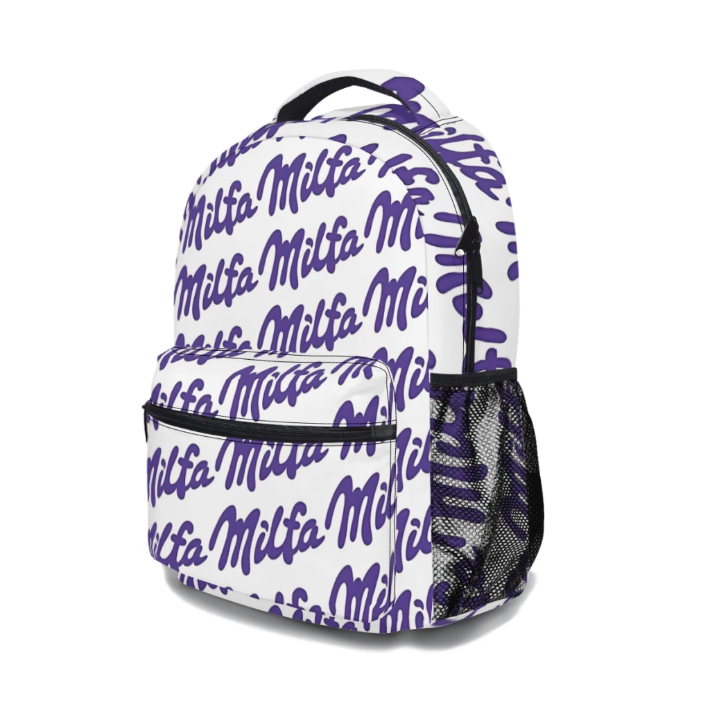 Nova moda Milfa impressão mochila, MamaPattern escola saco, quente, 17"