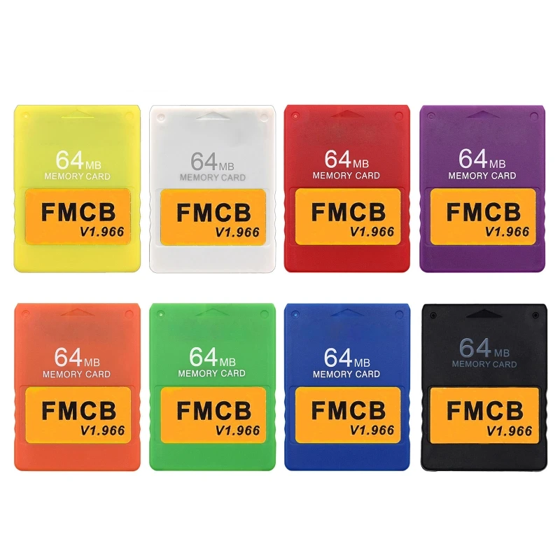 v1.966 FreeMcBoot 8MB/16MB/32MB/64MB Memory Card Hard Disk Boot Program Card Compatible with PS2 FMCB Version 1.966 Game Console