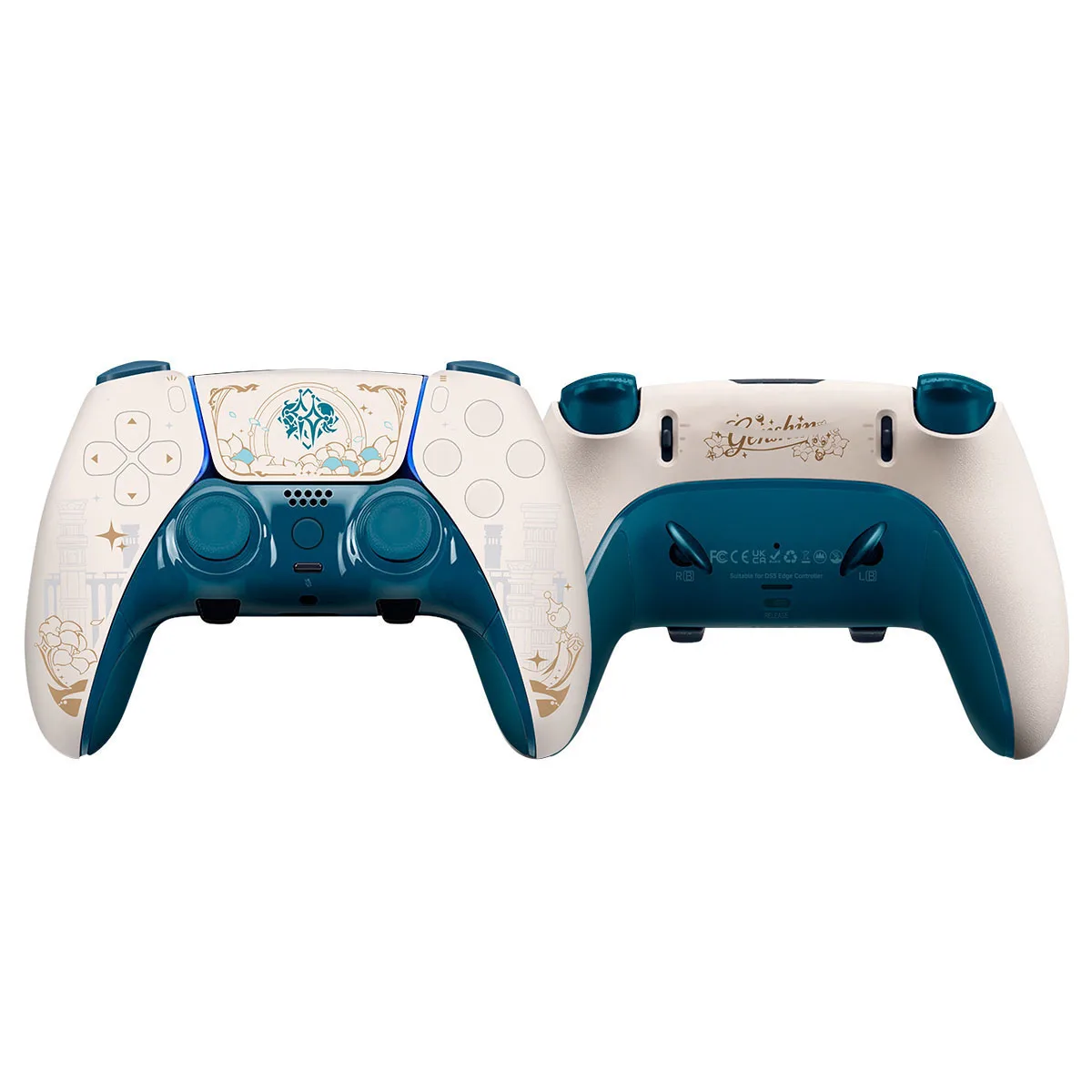 ps5-eliteコントローラー用、新デザインパターン改造シェル、滑り止めグリップ-コントローラーは含まれていません