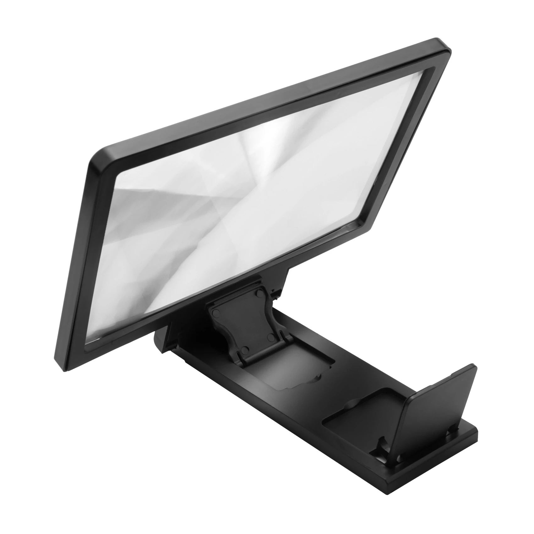 Lupa de pantalla 3D, amplificador de películas para teléfonos móviles inteligentes, pantalla antiradiación con soporte para teléfono para cualquier teléfono inteligente rico