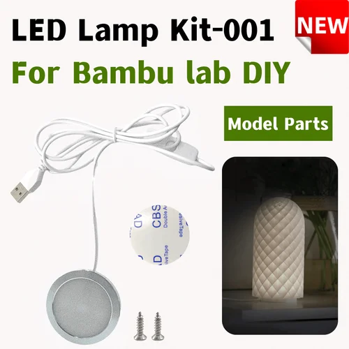 Para Bambu Lab Kit de lámpara Led 001 Hardware Bambulab Kit de luz 001 piezas de luz Led modelo Diy sin piezas de impresión 3d