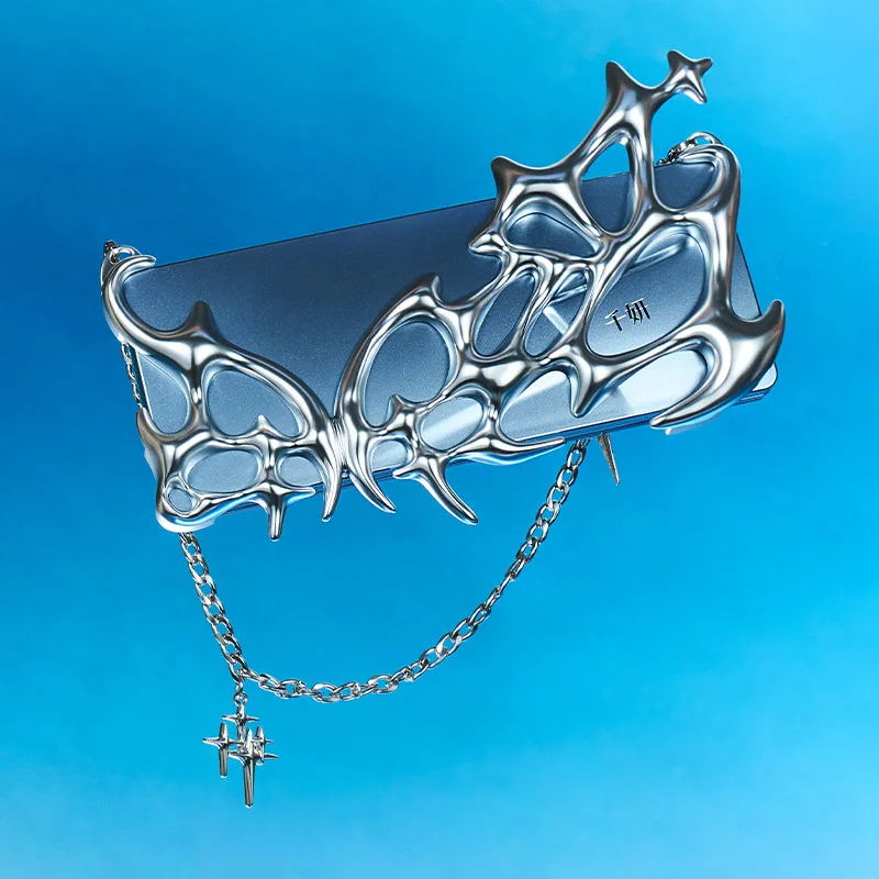 Qianyan Lidschatten-Scheibe, Lanyard, Handspiegel, peripherer Sphenoid-Kartenhülle, Make-up, kleines Geschenk, Anhänger, Dekoration