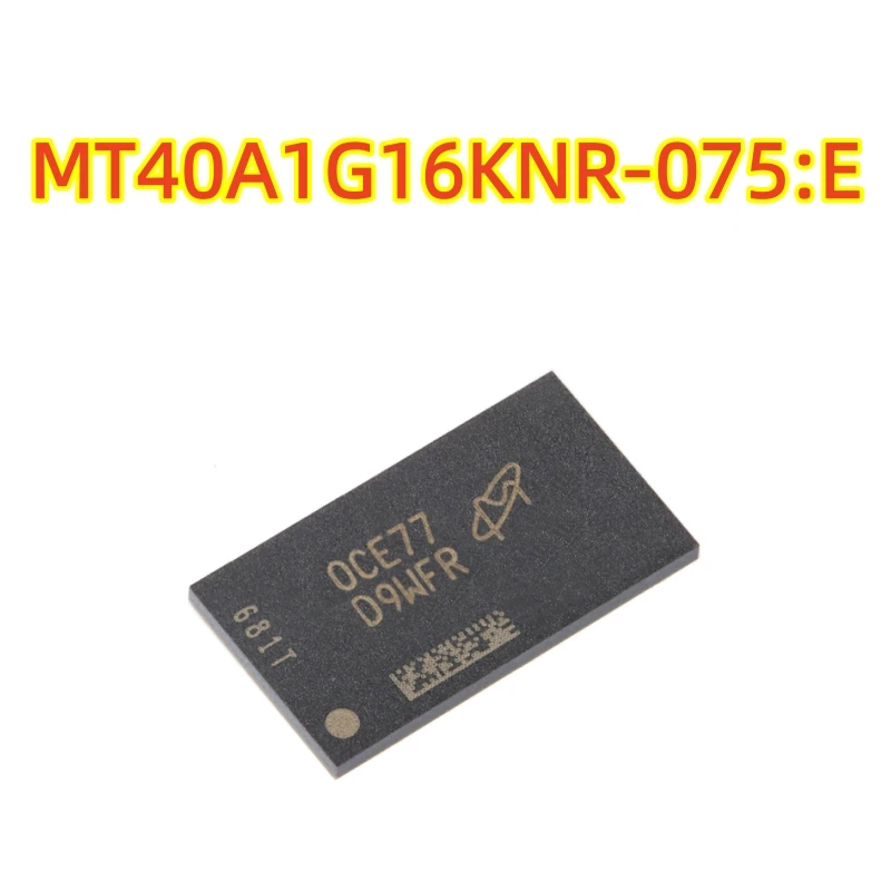 

Original MT40A1G16KNR-075:E Silk screen: D9WFR FBGA-96 16Gb DDR4 SDRAM memory chip, 100% brand new chip
