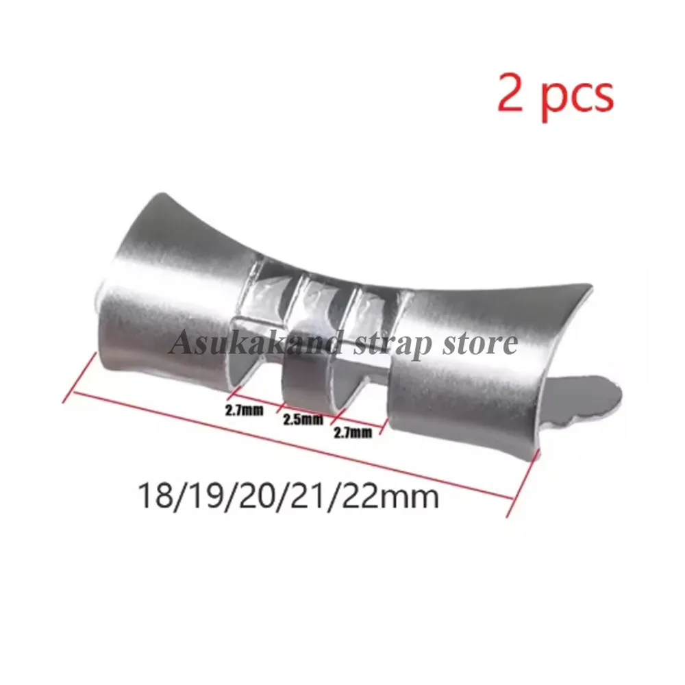 Соединители ремешка из нержавеющей стали для Seiko SKX007 SKX009 для Oyster Jubilee, изогнутая плоская концевая ссылка 18/19/20/21/22 мм, ремешок-адаптер
