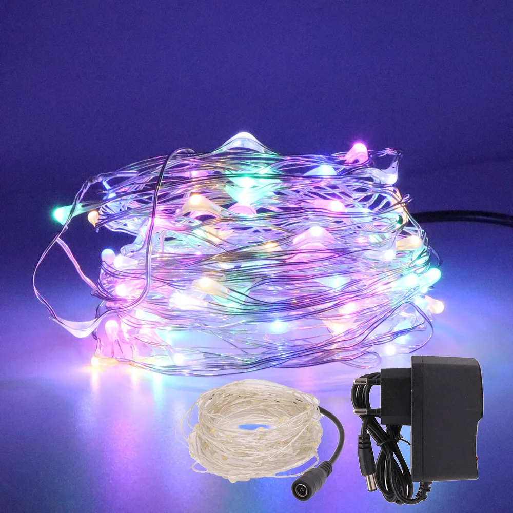 

5/10M 12V LED String Light Copper Wire Garland Fairy Lights Waterproof Holiday Party Wedding Christmas Decoration EU/US Plug