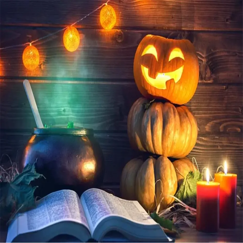 Custom Halloween pumpkin light photo wallpaper TV background wall papel de parede 3d wallpaper for living room Hotel