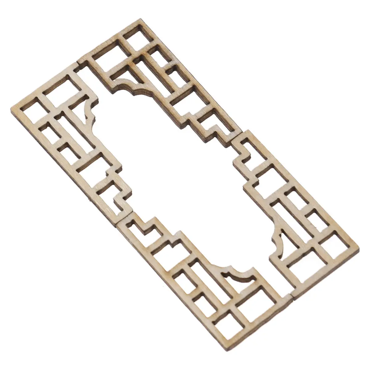 8Pcs Wooden Carved Corner Protectors Decorative Flower Applique Basswood Solid DIY Home Furniture Wall Door Cabinet Accessories