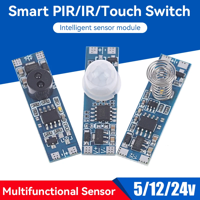 5/12/24v 4A Turn On/off Dimmable Touchless Ir Hand Dimming Control Lamps Active Components Short Distance Scan Sweep Hand Sensor