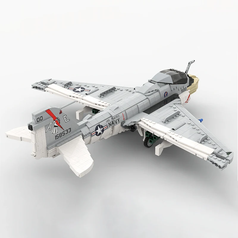 ハイテク軍用戦闘機 A-6E イントルーダー 米空軍戦闘機 MOC テクノロジー ビルディングブロック モデル 子供のおもちゃ クリスマスギフト