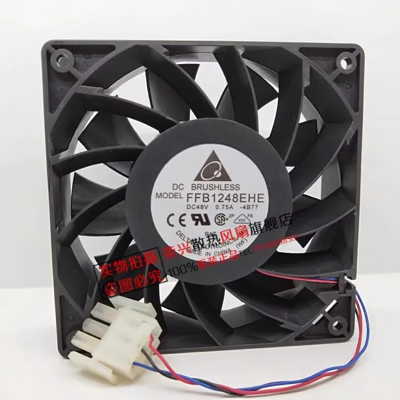 

Original Cooler Fan for Delta FFB1248EHE-4B77 48V 0.75A frequency converter/cabinet fan 12CM 12038 120*120*38mm