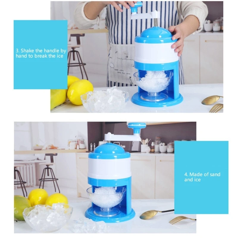 Ice Crusher Machine Ice Maker Household Shaved Ice Machine Ice Blenders Dropship