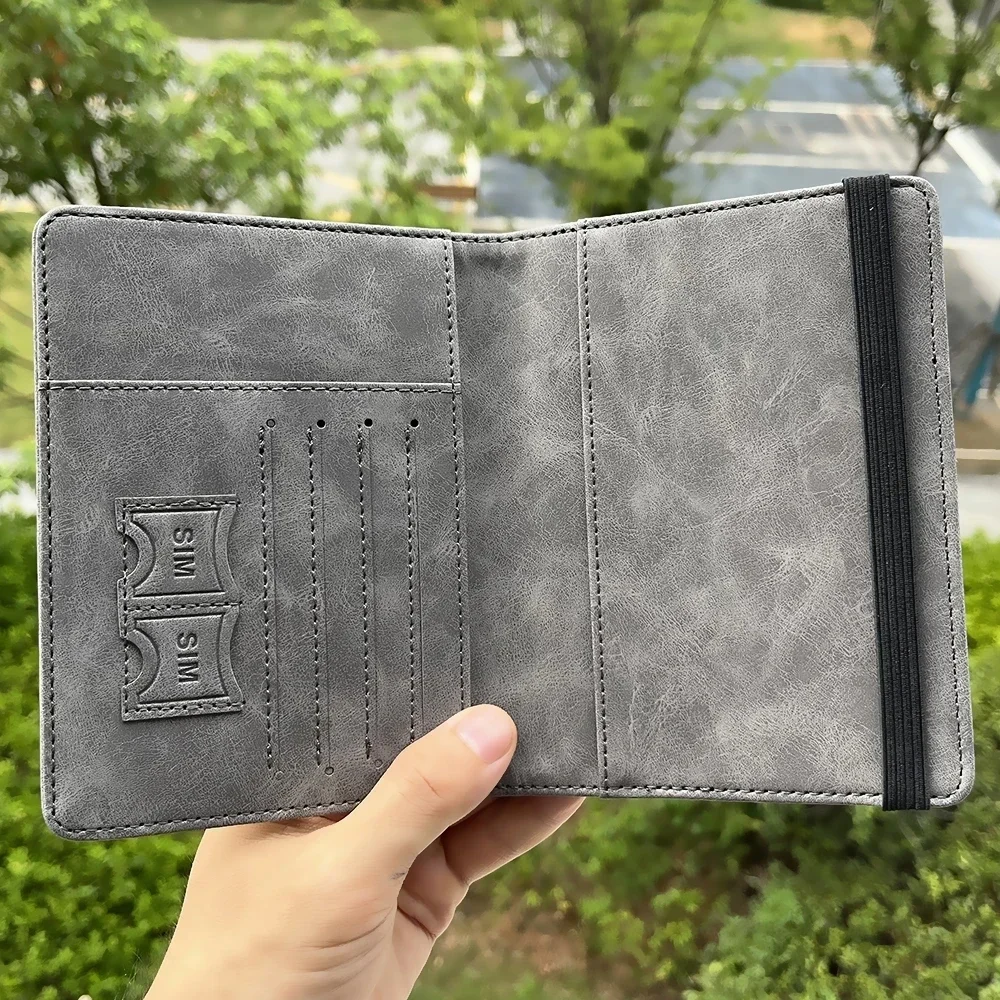 Vintage Belanda Tempat sampul paspor multi-fungsi Nederland kartu ID Bank PU kulit casing dompet aksesoris perjalanan