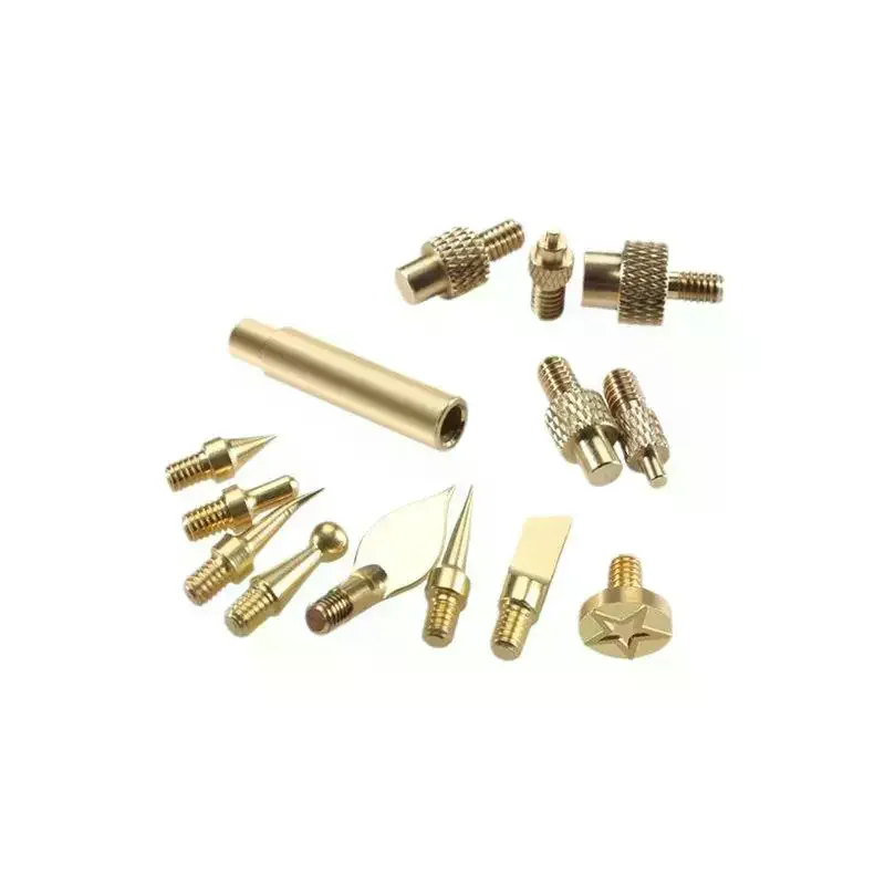 7/9/10Pcs Heat Insert Nut Iron Tip M2 M3 M4 M5 M6 M8 Brass Thread Embedded Kit Tool For Plastic 3D Printer Soldering Iron
