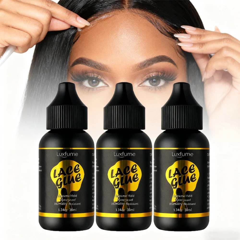 

vades 1/3P 38ml Lace Glue Gel for Wig Stalling,Waterproof Wig Hair Adhesive,Unisex Durable Adhesive for Hair Accessories For wig