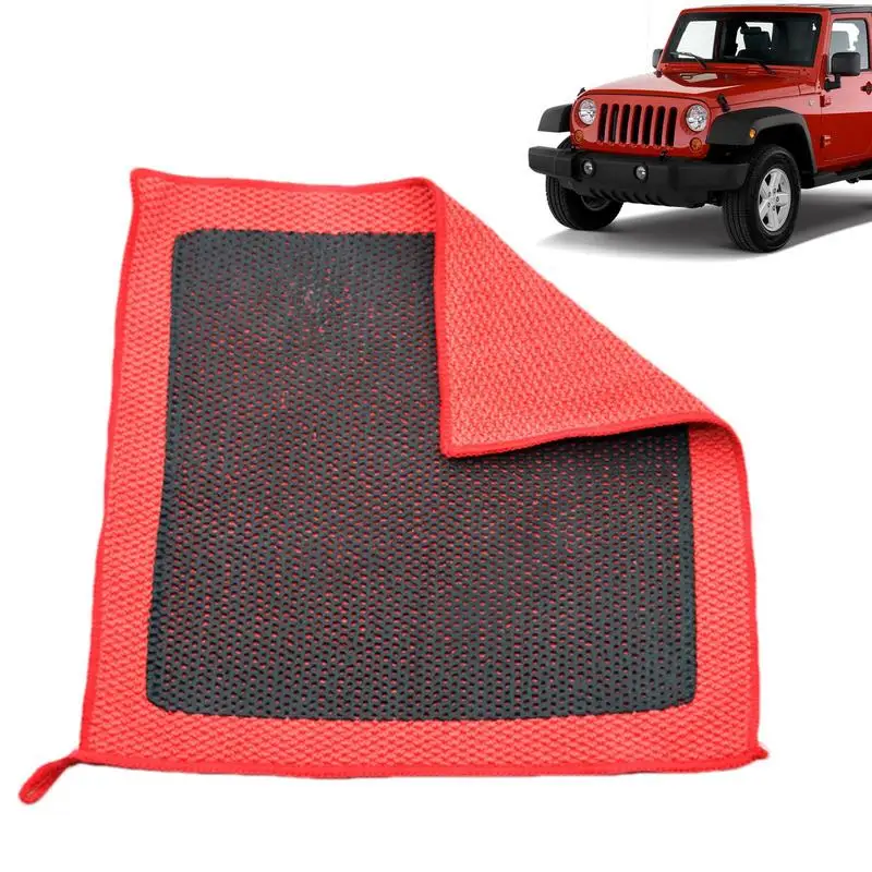 

Clay Bar Towel Scratch Free Microfiber Decontamination Towel Auto Care Paint Safe Synthetic Clay Towel Bright Color Restoration