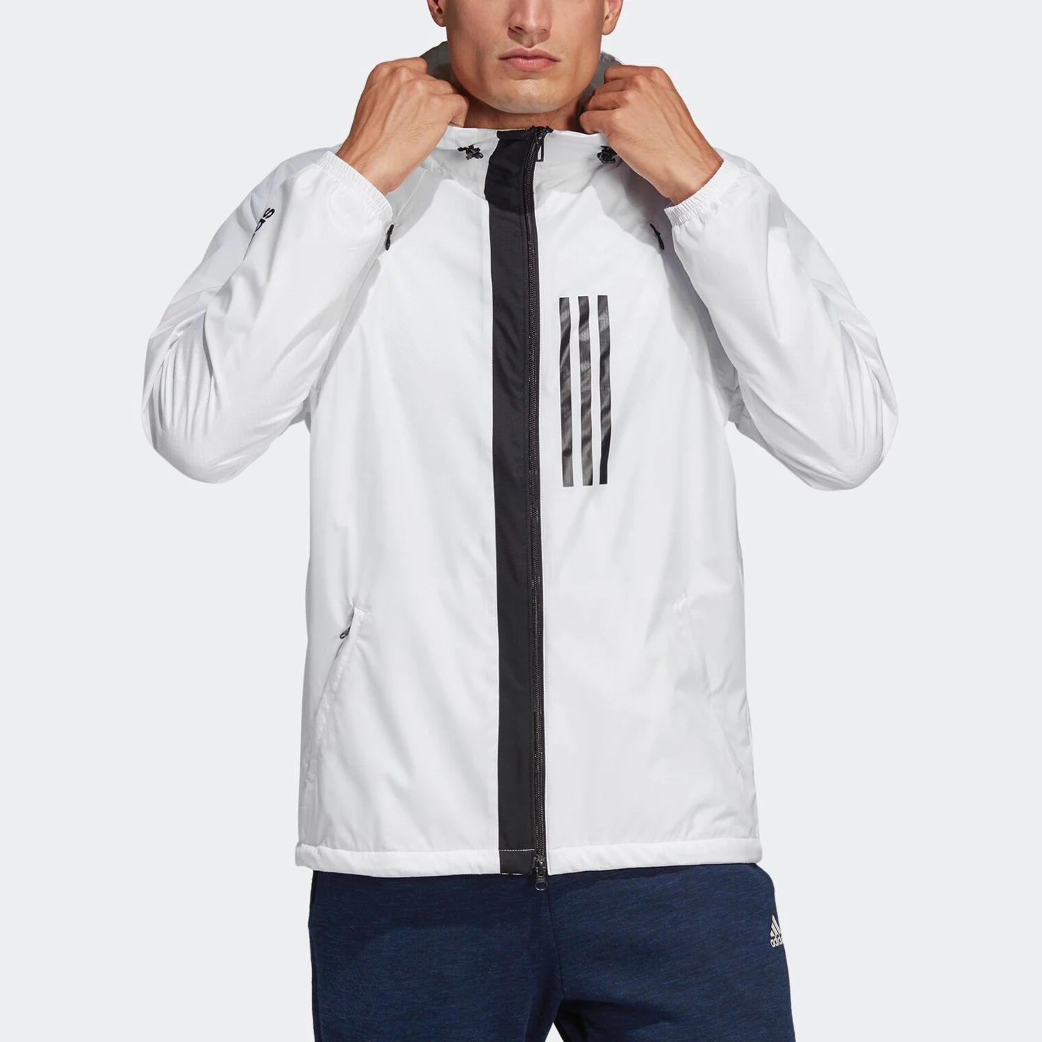 

Оригинальная мужская спортивная повседневная тканая куртка Adidas нового сезона DZ0054