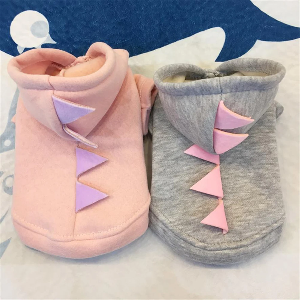 

Pet Dinosaur Transformation Outfit Warm Cute Wear Dog Apparel Autumn Clothes Coats Puppy