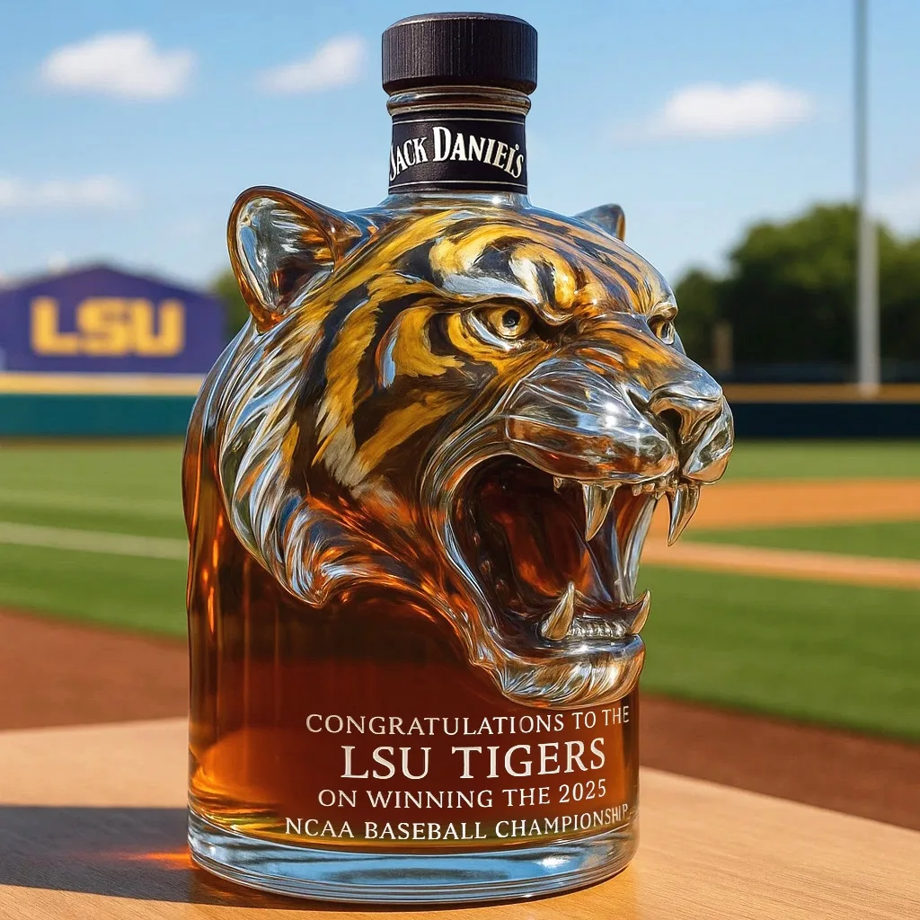Tier Whisky Flasche Tiger Kopf Whisky Flasche Borosilikatglas Tier Wein Flasche Kreative Dekanter Bar Zubehör
