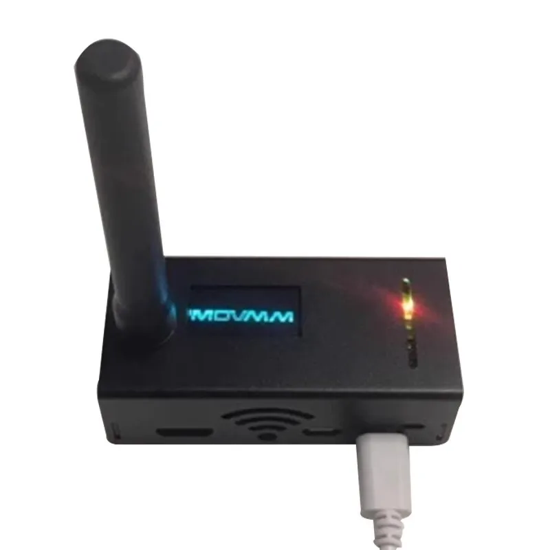 Zmontowany Hotspot MMDVM z obsługą P25 DMR YSF NXDN, z Raspberry Pi Zero W, OLED, anteną, kartą 8G i obudową.