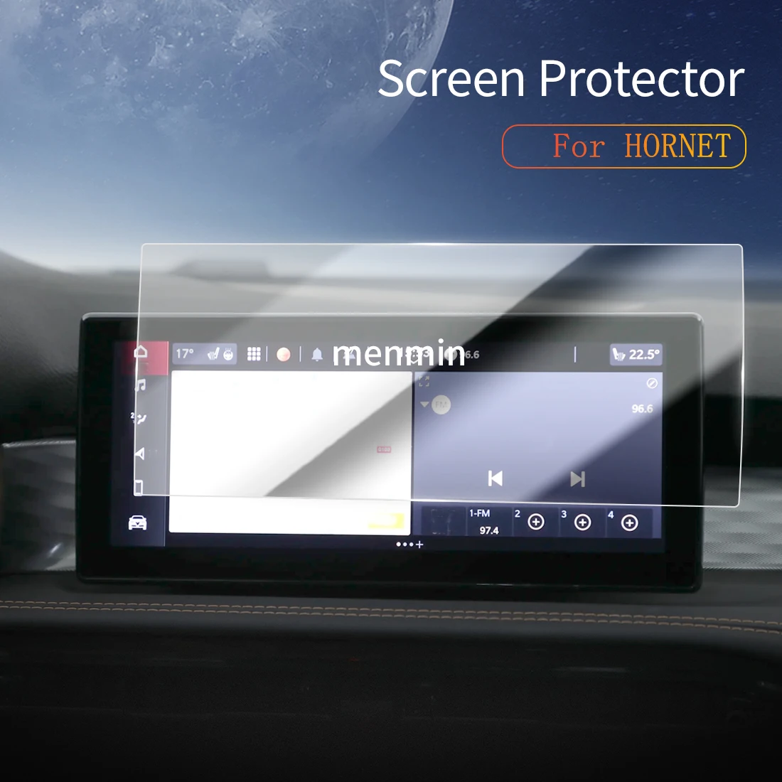 

Car Stickers Dash Carplay Mirror Screen Protector Display Tempered Glass Protective Film Vehicle For24 Dodge HORNET