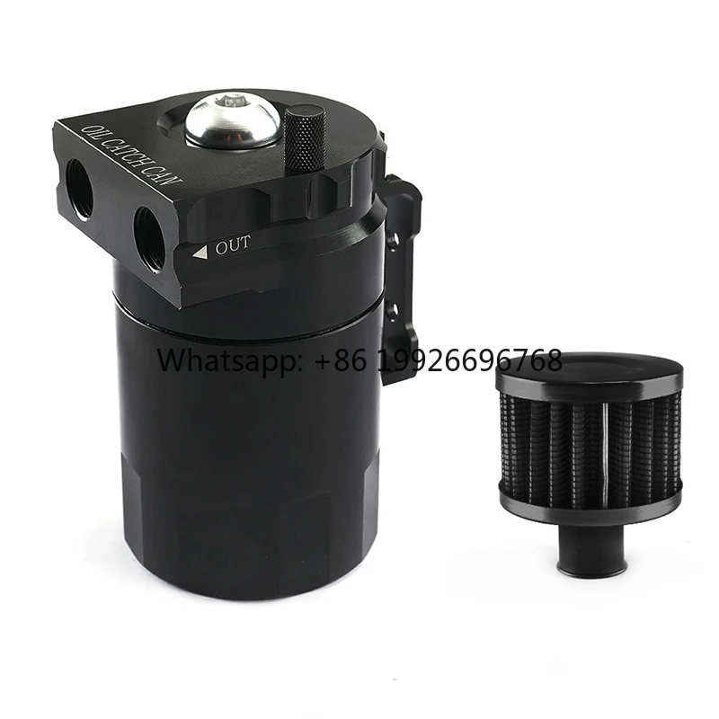 

300 мл Алюминиевый маслоотделитель (канистра) для двигателя, резервуар для топлива, комплекты с возможностью нанесения логотипа, маслоуловитель с дыхательным фильтром