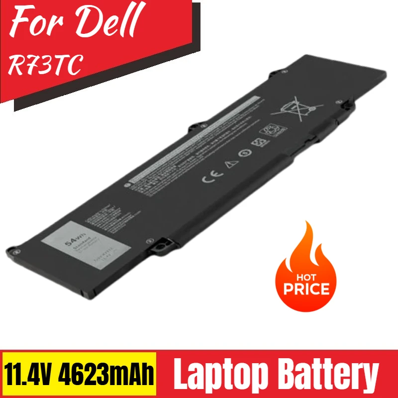 R73TC Laptop Battery 11.4V 4623mAh for Dell Latitude 3340 5340 3340 2-in-1 5340 2-in-1 Series GRWKG DR02P GTG7N New High Quality