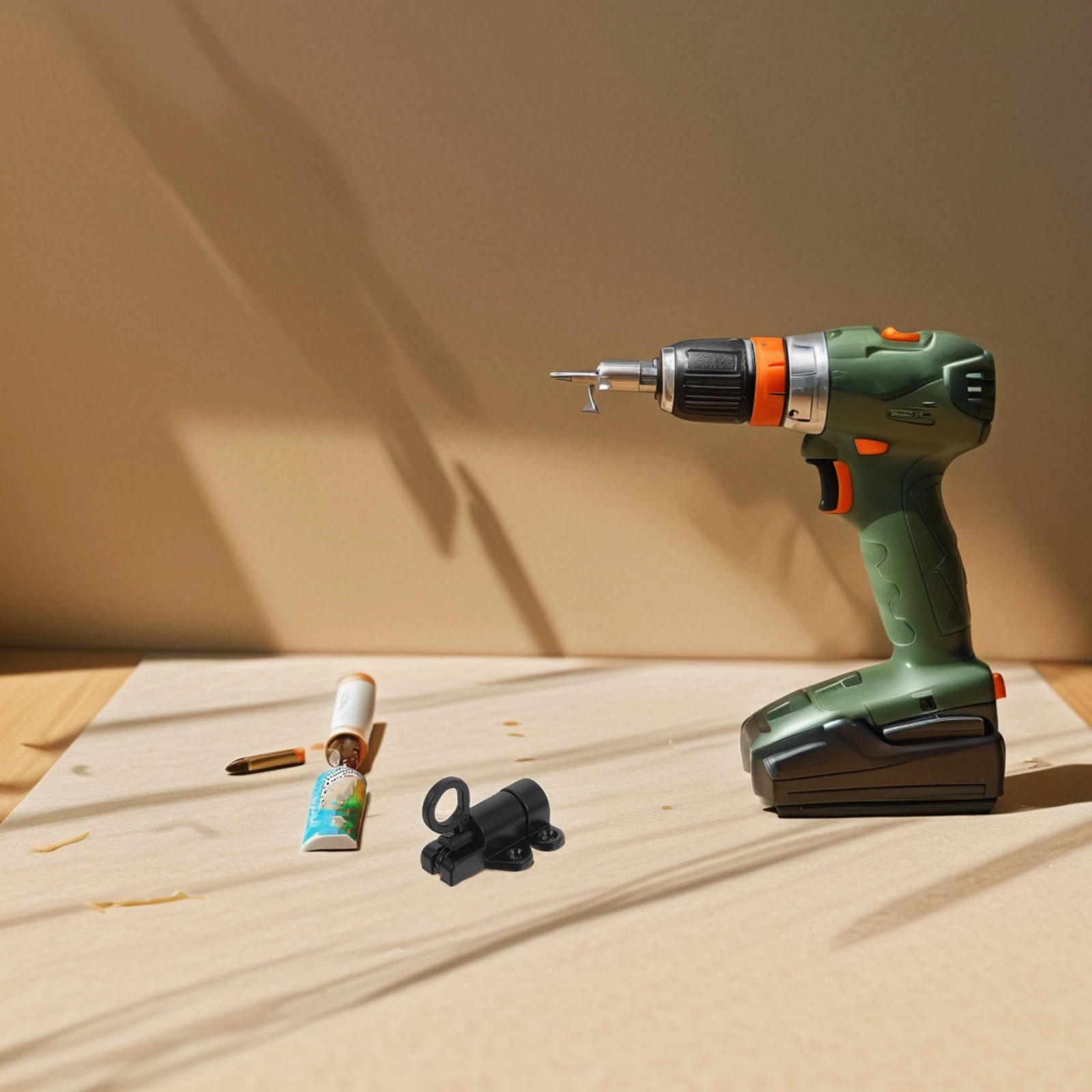 

4Pcs Black Spring Door Lock Bolt Latch Automatic Barrel Slide Aluminum Alloy Safety for Gate Window Cabinet Heavy Duty