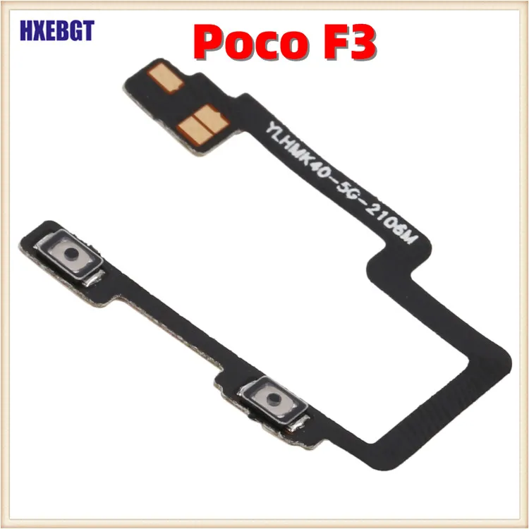 High Quality For Xiaomi Poco F3 Volume Switch Flex Cable Volume Up Down Button Control Flex Smartphone Repair Parts