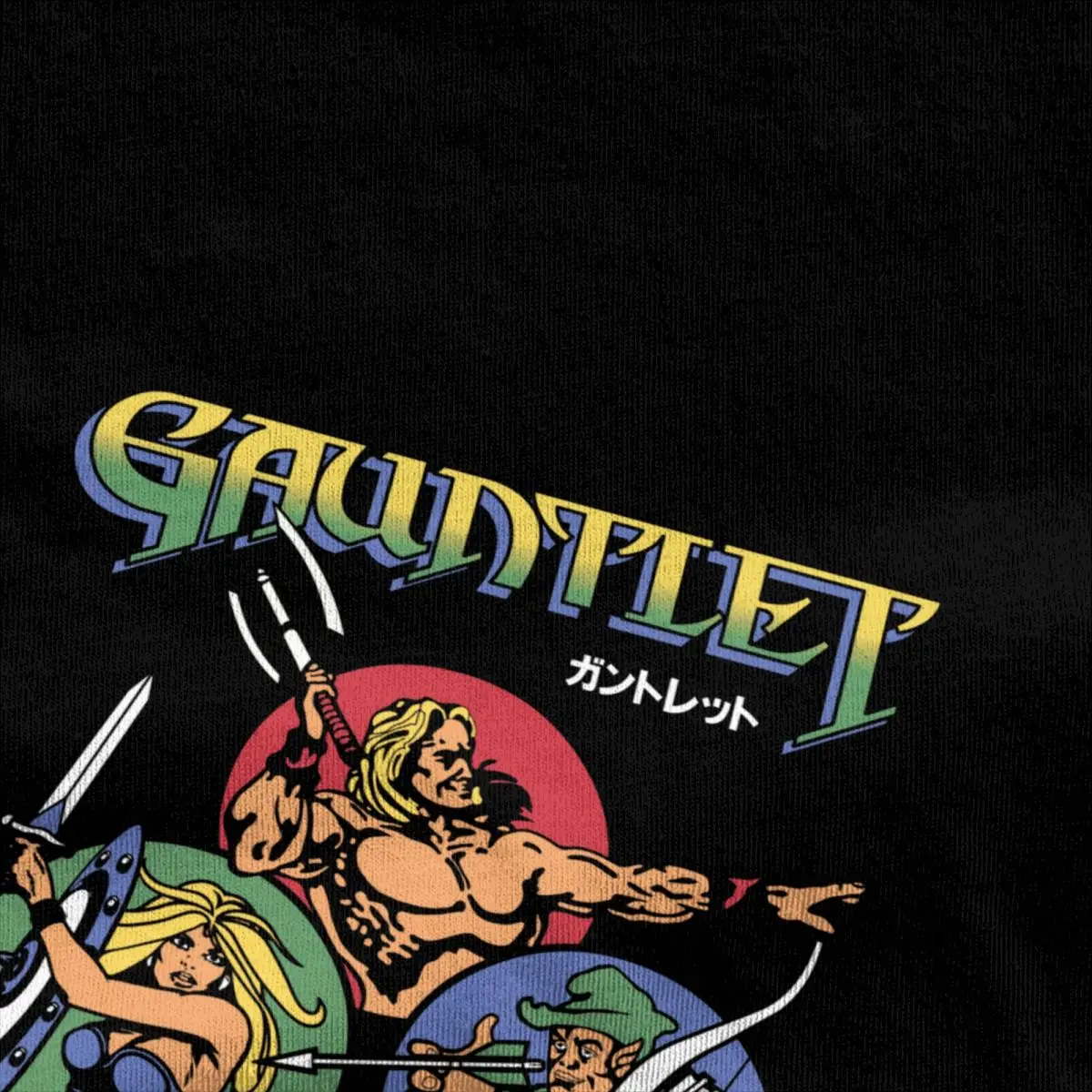 Arcade Old School Game 1985 Gauntlet Men Women\'s T Shirts Accessories Funny Tees Round Collar T-Shirt Pure Cotton Adult Clothes