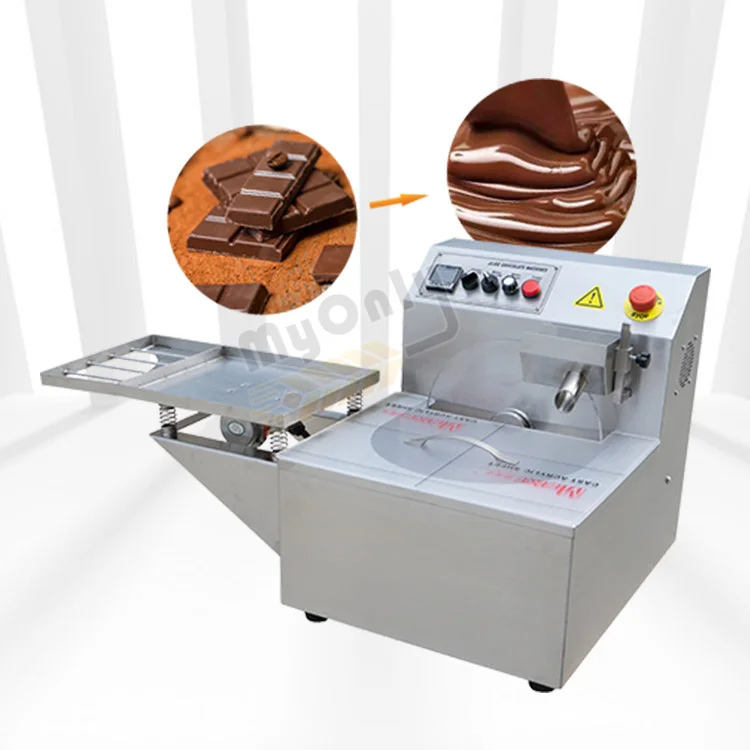 Easy to Operate Large Commercial Melt Spread 10kg Chocolate Making Machine Continuous Temper Machine
