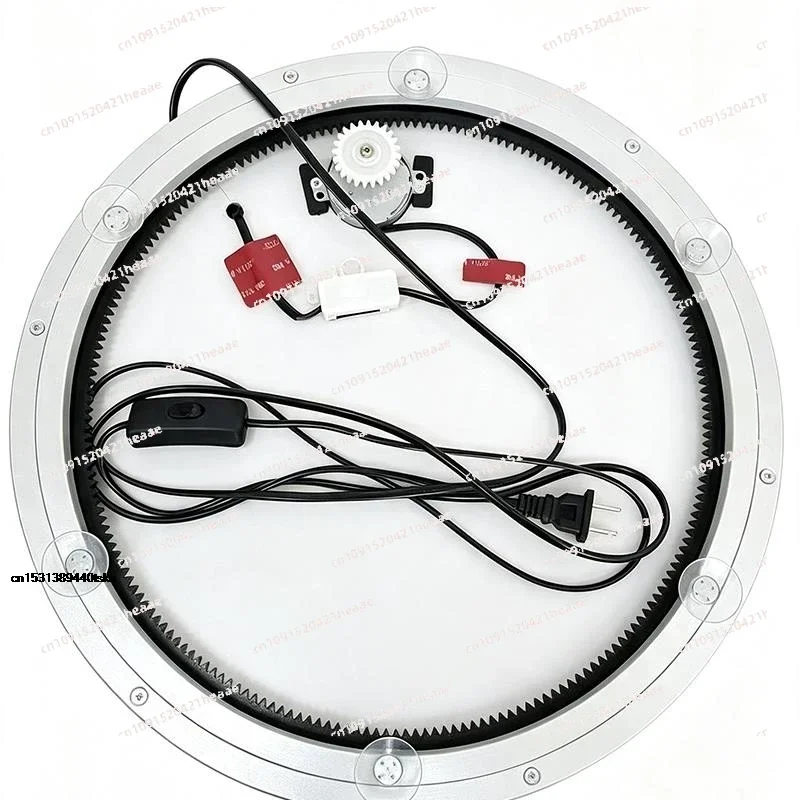 Suitable for bidirectional electric display load-bearing frame, aluminum turntable gear rotating table accessories