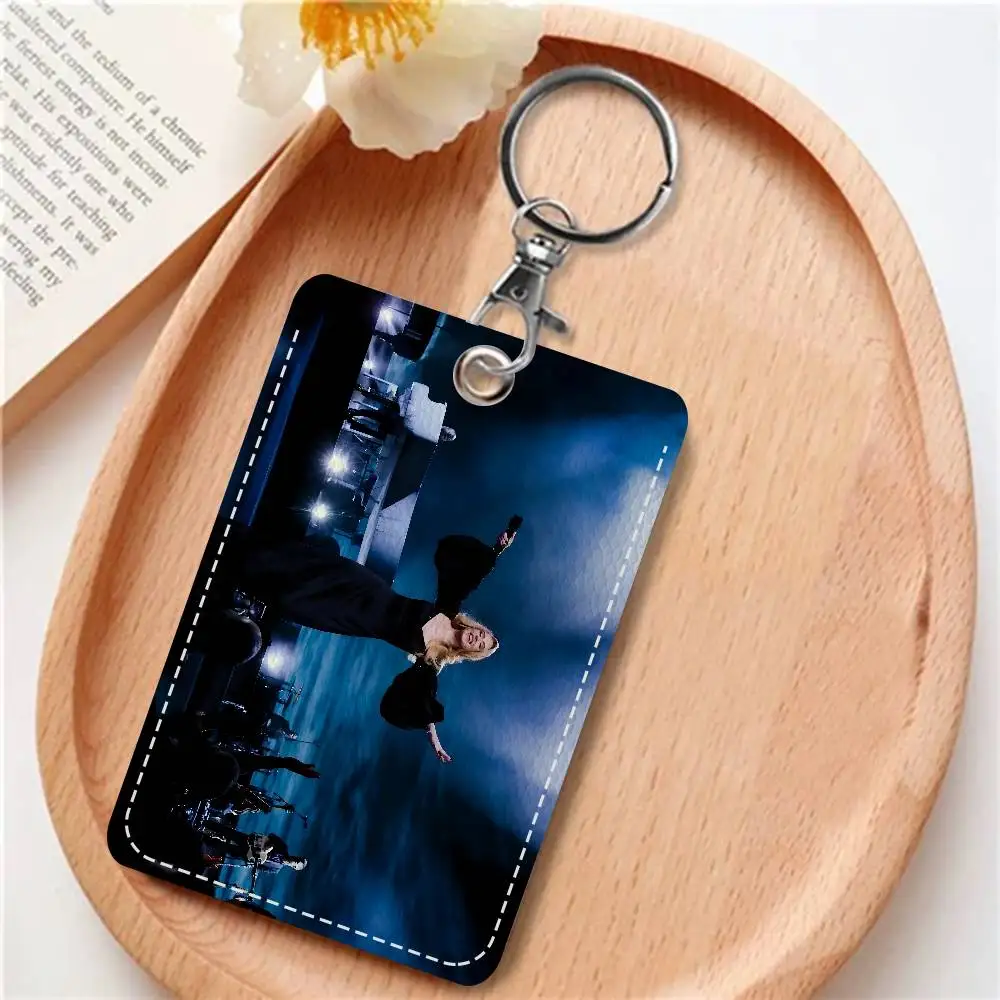 

Singer Adele Badge Holder Keychain For Bank Business Work Card Holder Student Card Protective Case Bus Card