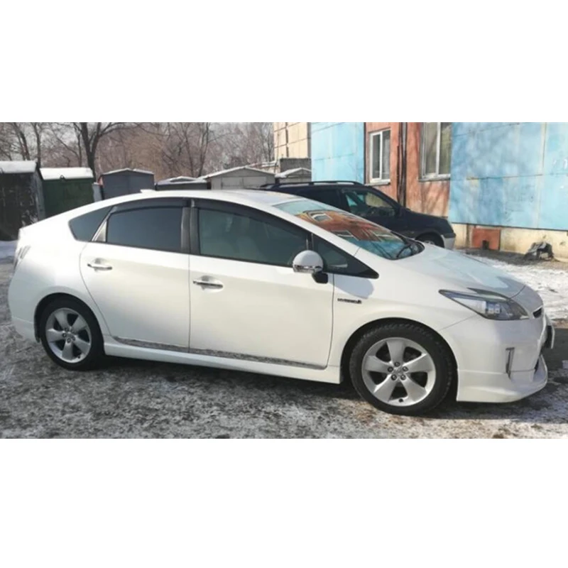 

4PCS,For Toyota Prius 2012-2016 Door Trim Strip CAR Accessories Silver Plating Splitter Decoration Body Kit