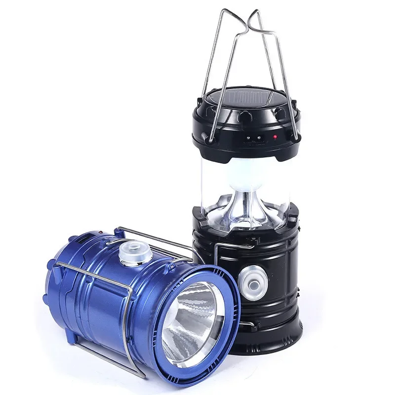 Portable Camping Lamp USB Rechargeable Outdoor Camping Light Tent Light Lantern Lamp Flashlight Emergency Torch